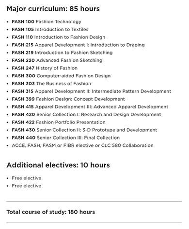 萨凡纳艺术设计学院时尚设计出国留学课程 萨凡纳艺术设计学院时尚设计出国留学课程