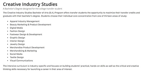 FIDM美国时尚设计商业学院时尚设计课程 FIDM美国时尚设计商业学院时尚设计课程